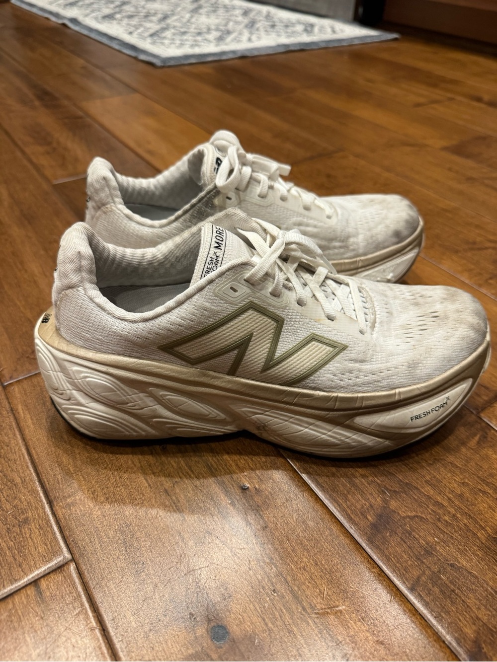New Balance Cream/Tan Fresh Foam Running Sneakers